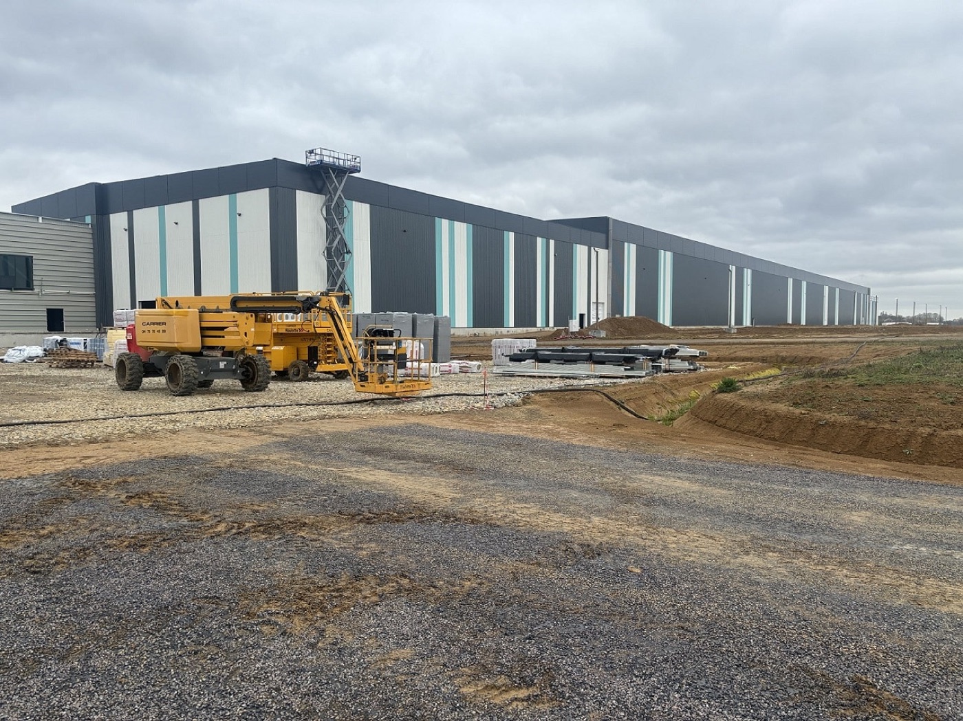 Chantier de construction protégé